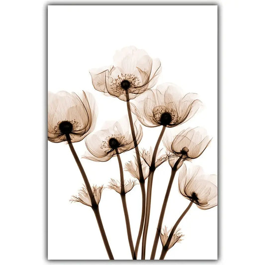 Simple Flower Canvas Poster for Home and Office Decor