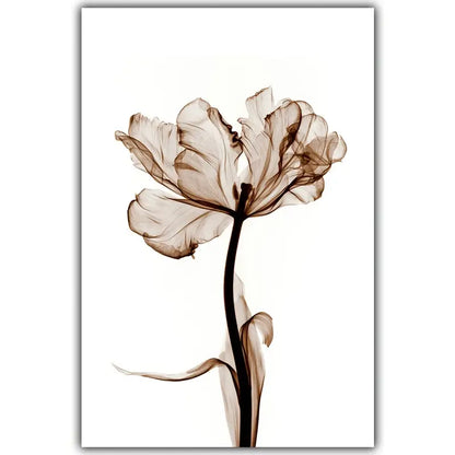 Simple Flower Canvas Poster for Home and Office Decor