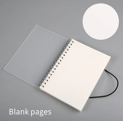 Transparent Frosted Notebook - Coil Bound Student Supplies