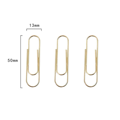 Gold Metal Paper Clips - Creative Design, Bulk Wholesale