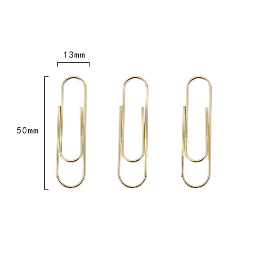 Gold Metal Paper Clips - Creative Design, Bulk Wholesale