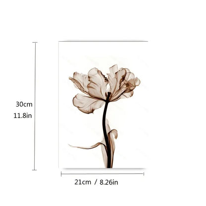 Simple Flower Canvas Poster for Home and Office Decor