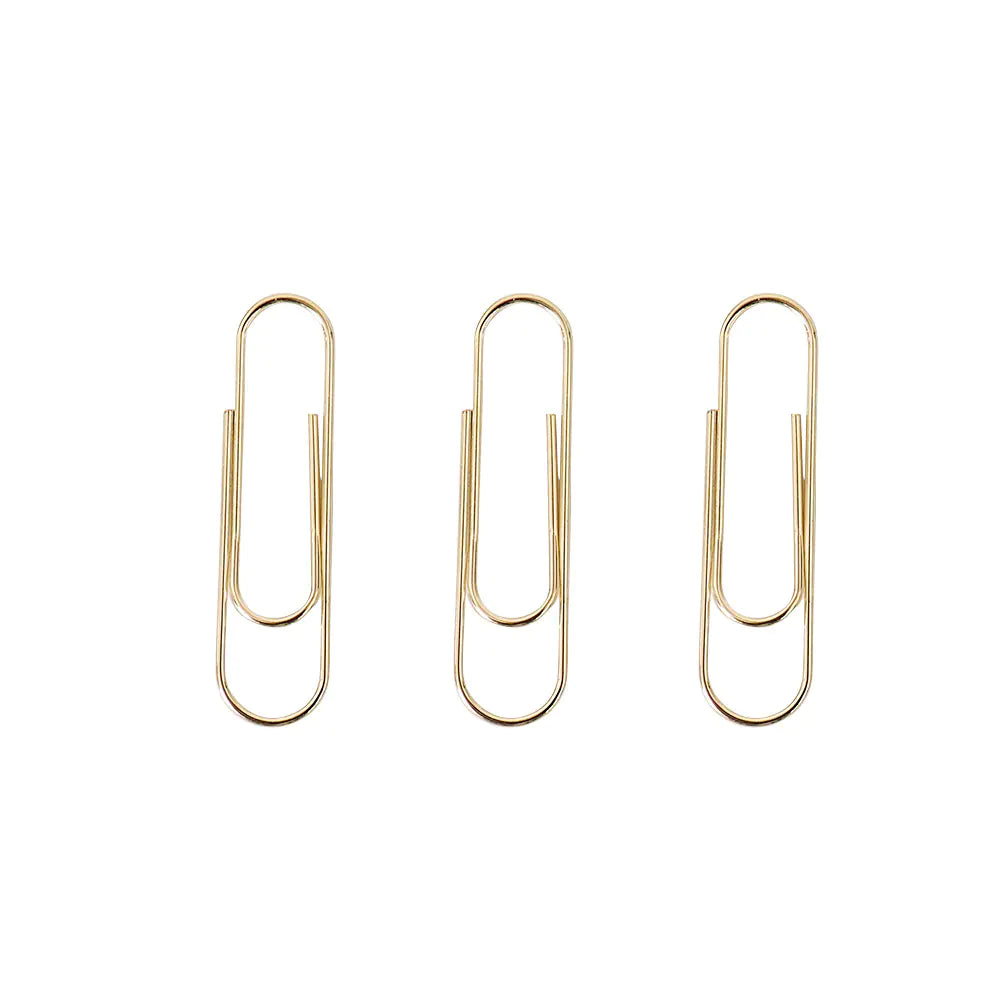 Gold Metal Paper Clips - Creative Design, Bulk Wholesale