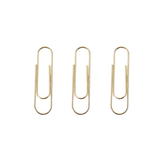 Gold Metal Paper Clips - Creative Design, Bulk Wholesale