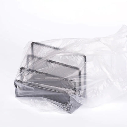 Metal Mesh Bookshelf with Wire Bookends