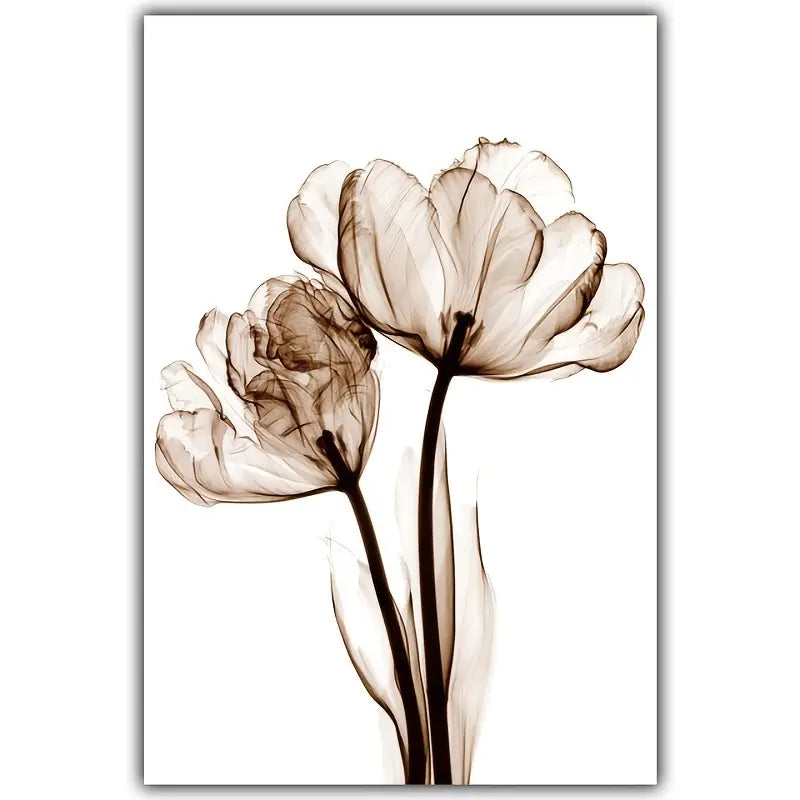 Simple Flower Canvas Poster for Home and Office Decor