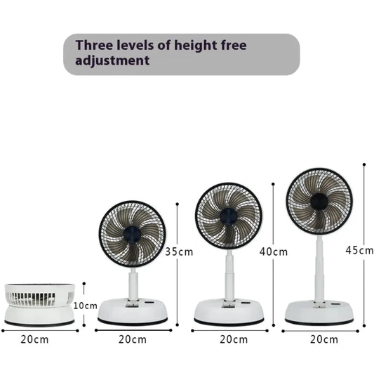 Folding Remote Control USB Silent Fan